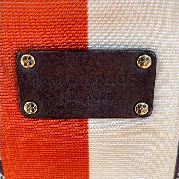 Kate Spade Brown and Orange Patterned Tote - Picture 2 of 14